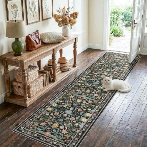 2'x8' Washable Vintage Floral Runner Rug: $16.14 2'x8' Washable Vintage Floral Runner Rug: $16.14