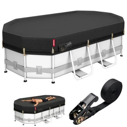 QH.HOME 9x18-Foot Oval Pool Cover: $49.67