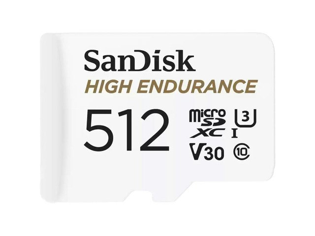 SanDisk 512GB High Endurance Video microSDXC Card with Adapter: $110.99 SanDisk 512GB High Endurance Video microSDXC Card with Adapter: $110.99
