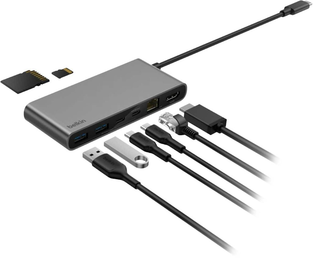 Belkin 8-Port USB-C Multiport Adapter: $44.99 Belkin 8-Port USB-C Multiport Adapter: $44.99