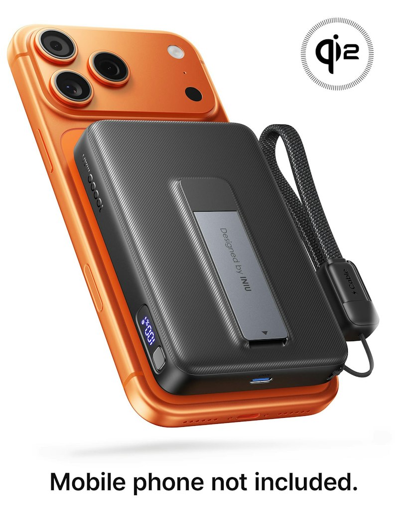 INIU 10,000mAh Qi2 Magnetic Foldable Portable Charger: $39.99 INIU 10,000mAh Qi2 Magnetic Foldable Portable Charger: $39.99