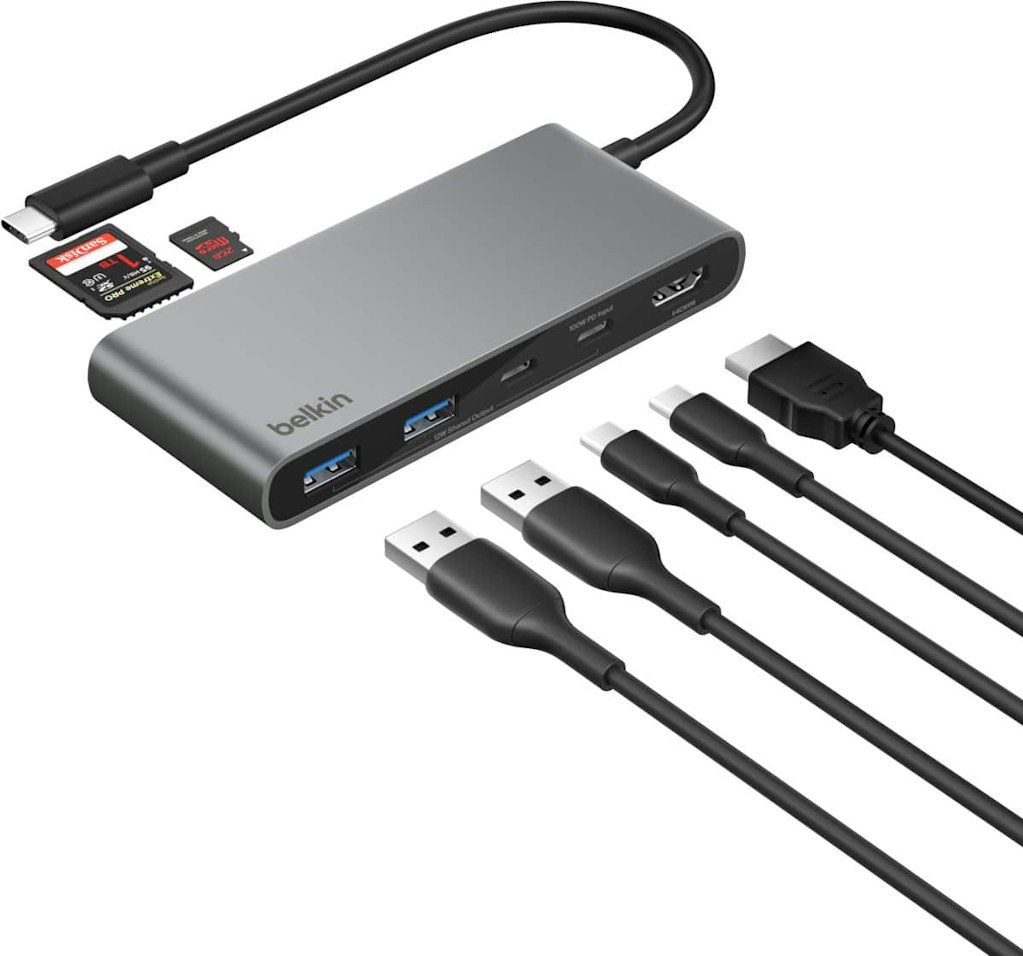 Belkin 7-Port USB-C Multiport Adapter: $34.99 Belkin 7-Port USB-C Multiport Adapter: $34.99