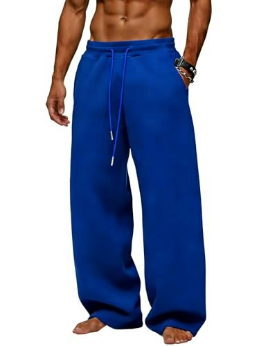 Men's Wide Leg Fleece Sweatpants: $18.97 Men's Wide Leg Fleece Sweatpants: $18.97