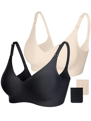 Vinfact Seamless Nursing Bralette 2-Pack: $16.99 Vinfact Seamless Nursing Bralette 2-Pack: $16.99