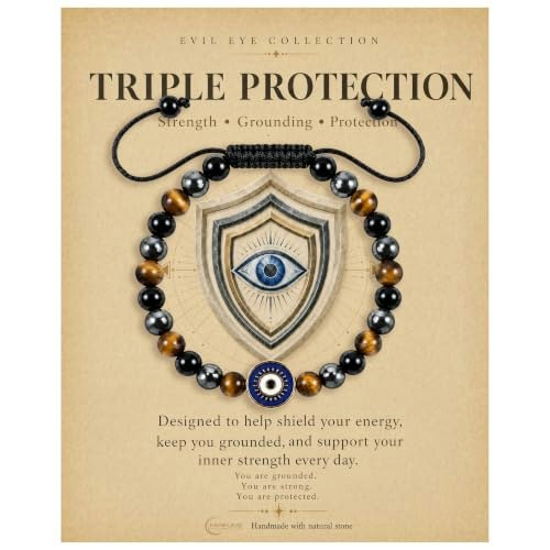 Farfume Evil Eye Crystal Beaded Bracelet: $11.24