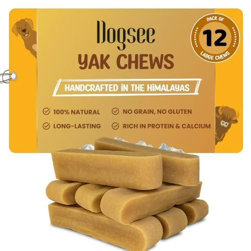 Dogsee Large Yak Cheese Dog Chews 12-Pack: $47.41 Dogsee Large Yak Cheese Dog Chews 12-Pack: $47.41