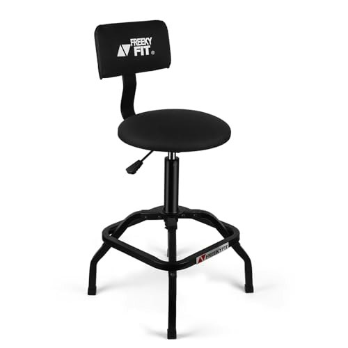 FreekyFit Adjustable Shop Stool with Backrest: $73.09