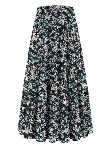 Onlypuff Women's Floral Chiffon Maxi Skirt: $25.58
