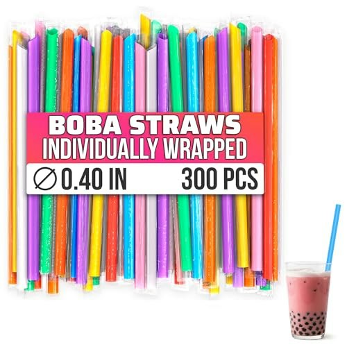 Boba Smoothie Straws 300-Pack: $18.95 Boba Smoothie Straws 300-Pack: $18.95