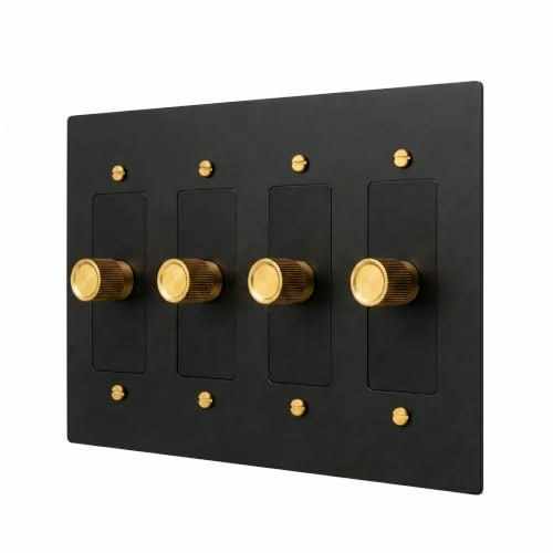 Residence Supply Handcrafted Solid Brass Dimmer Light Switch: $412.25