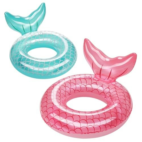 HeySplash Kids' Mermaid Tail Inflatable Swimming Ring: $16.99 HeySplash Kids' Mermaid Tail Inflatable Swimming Ring: $16.99