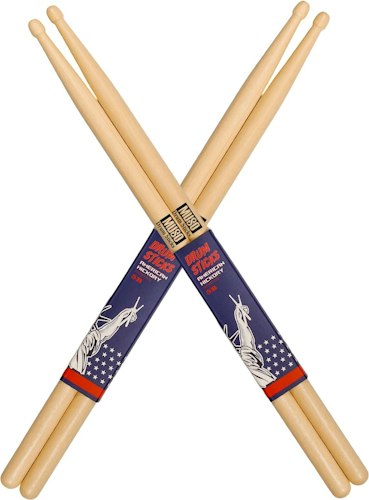 Muso American Hickory 5B Drumsticks 2-Pack for $7 + free shipping w/ Prime