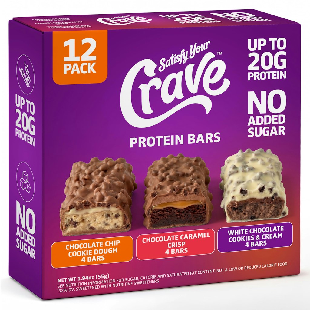 Satisfy Your Crave Protein Bar 12-Piece Variety Pack: $14 w/ Sub & Save