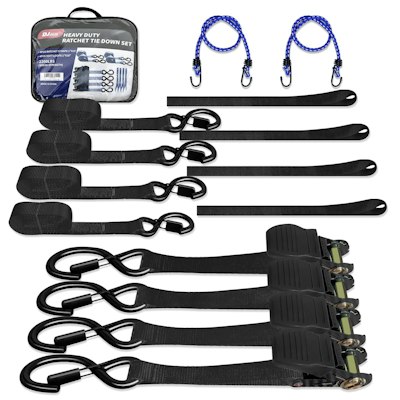 1" x 15-Foot Motorcycle Tie Down Straps 4-Pack for $28 + free shipping w/ Prime