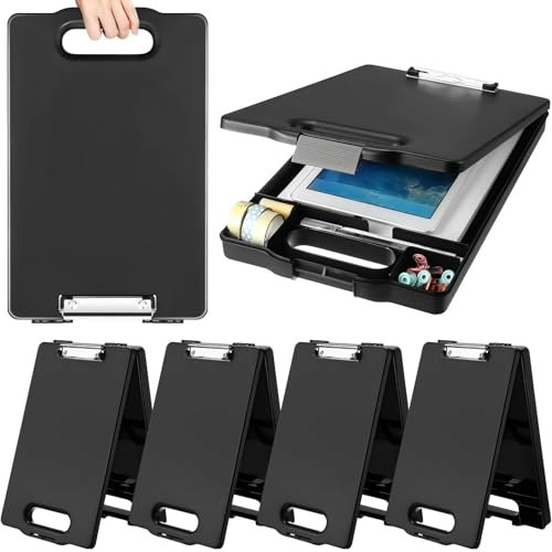 Fainne 9.8"x15.3" Heavy Duty Foldable Clipboard with Storage 6-Pack: $54.99