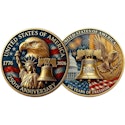 USA 250th Anniversary Gold-Plated Challenge Coin for $5 + free shipping w/ Prime