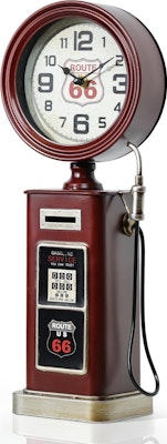 AYRELY 16" Vintage Industrial Gas Pump Mantel Clock for $29 + free shipping