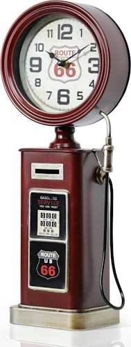 AYRELY 16" Vintage Industrial Gas Pump Mantel Clock for $29 + free shipping 