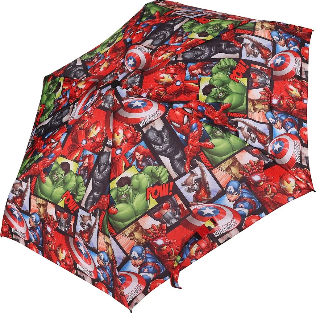 Avengers 6 Panel Telescopic Umbrella w/ Auto Open Button: $7.50