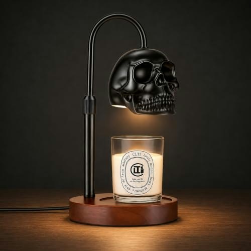 Honvinor Skull Candle Warmer Lamp: $29.99 Honvinor Skull Candle Warmer Lamp: $29.99