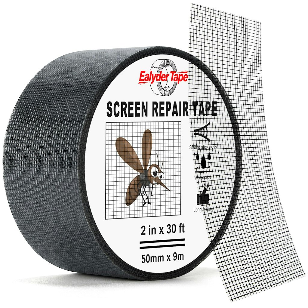 2" x 30-Foot Black Window Screen Repair Tape: $7.49