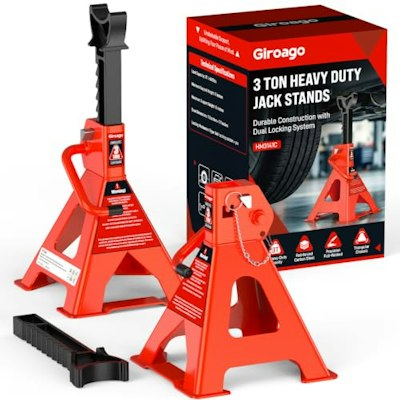 Giroago 3-Ton Heavy Duty Jack Stands for $29 + free shipping w/ Prime