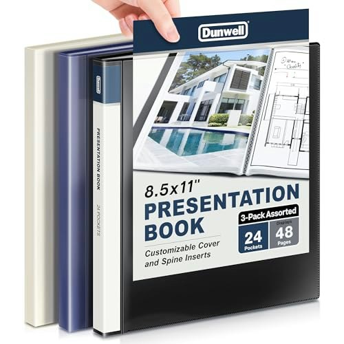 Dunwell 24-Pocket Presentation Binder 3-Pack: $23.35 Dunwell 24-Pocket Presentation Binder 3-Pack: $23.35