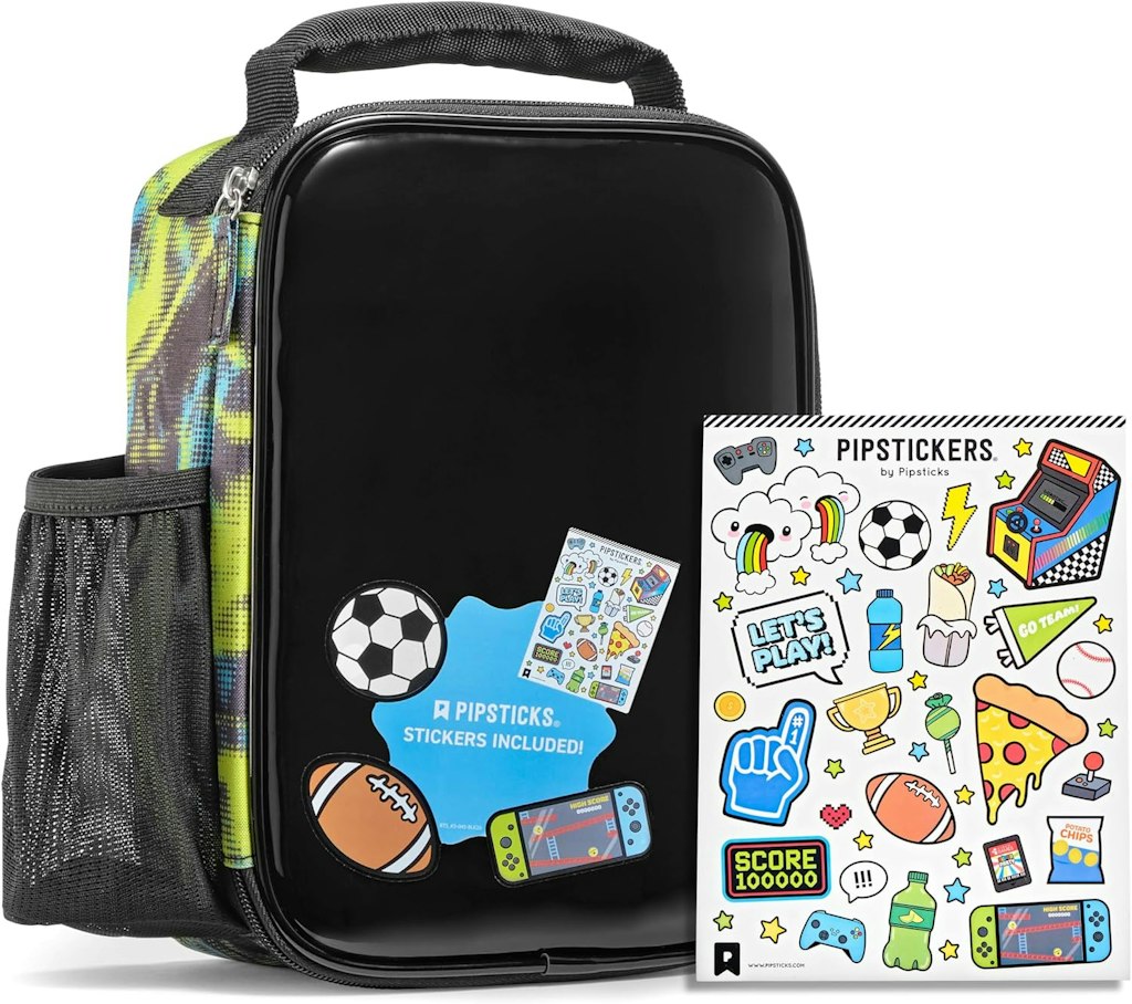 Fit & Fresh x Pipsticks Insulated Lunch Bag w/ Sticker Sheet: $9.99