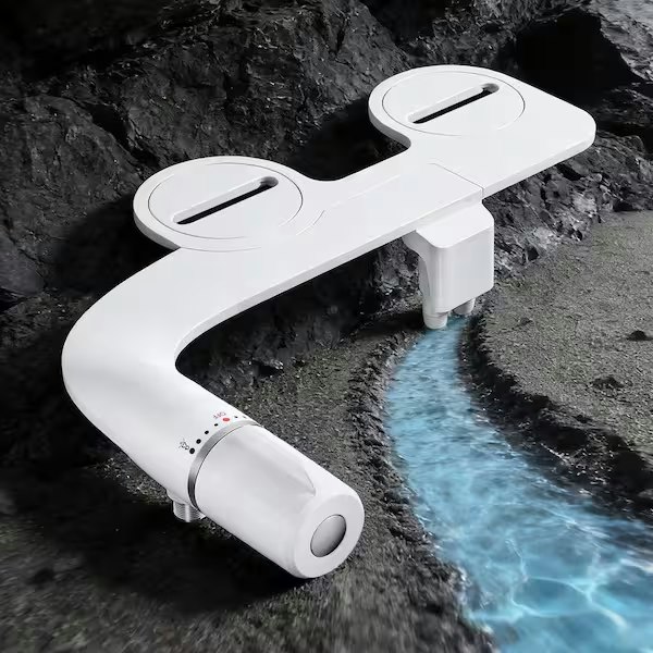 Hanikes Ultra-Thin Non-Electric Attachable Bidet System w/ Dual Nozzle: $45