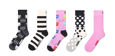 Happy Socks Pattern Socks 5-Pack for $5 + free shipping w/ Prime