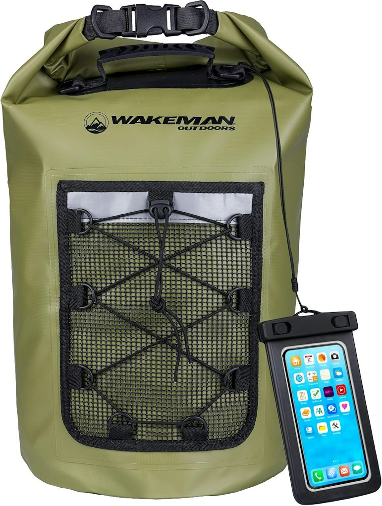 Wakeman 20L Roll Top Waterproof Dry Bag: $28