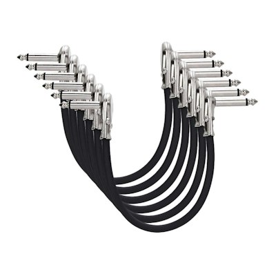 Amazon Basics 1/4" x 6" Guitar Patch Cable 6-Pack for $12 w/ Prime + free shipping