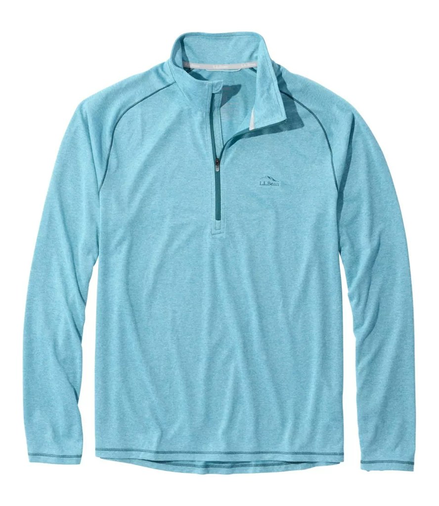 L.L.Bean Men's Bean's Access Trail Quarter-Zip Tee: $30