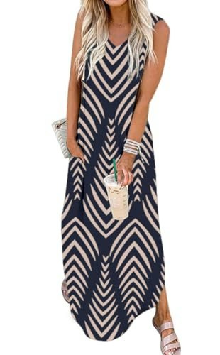 Women's Sleeveless Split Maxi Sundress with Pockets: $14.24 Women's Sleeveless Split Maxi Sundress with Pockets: $14.24