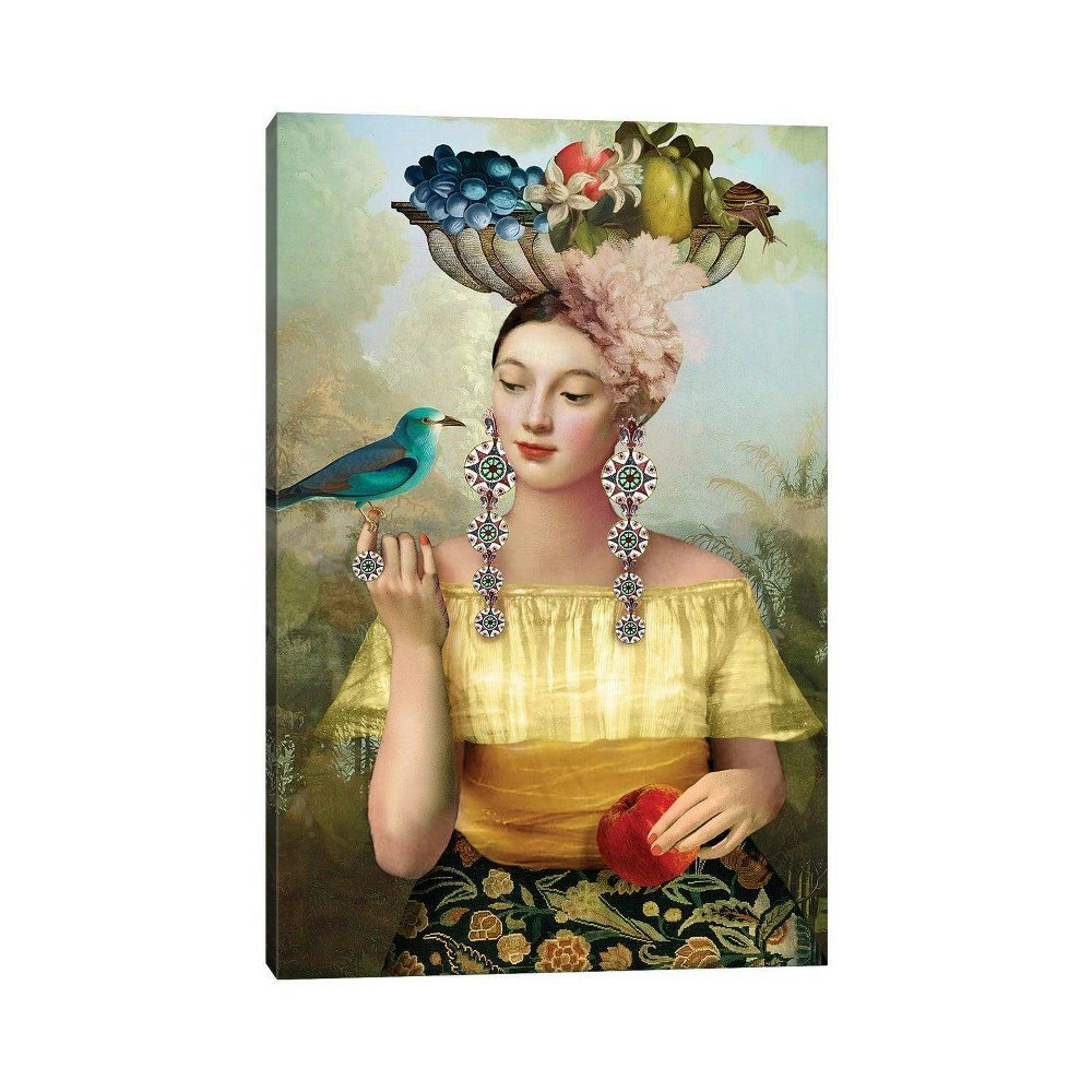 26" x 18" Nine of Pentacles by Catrin WelzStein Wall Canvas: $58.99