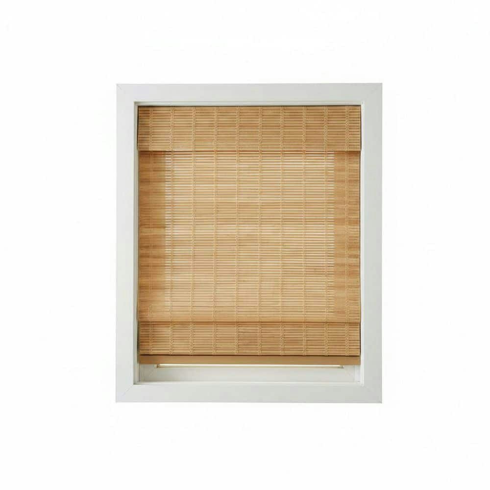 Bayport 29" x 72" Light Filtering Cordless Bamboo Roman Shade: $51.73 Bayport 29" x 72" Light Filtering Cordless Bamboo Roman Shade: $51.73