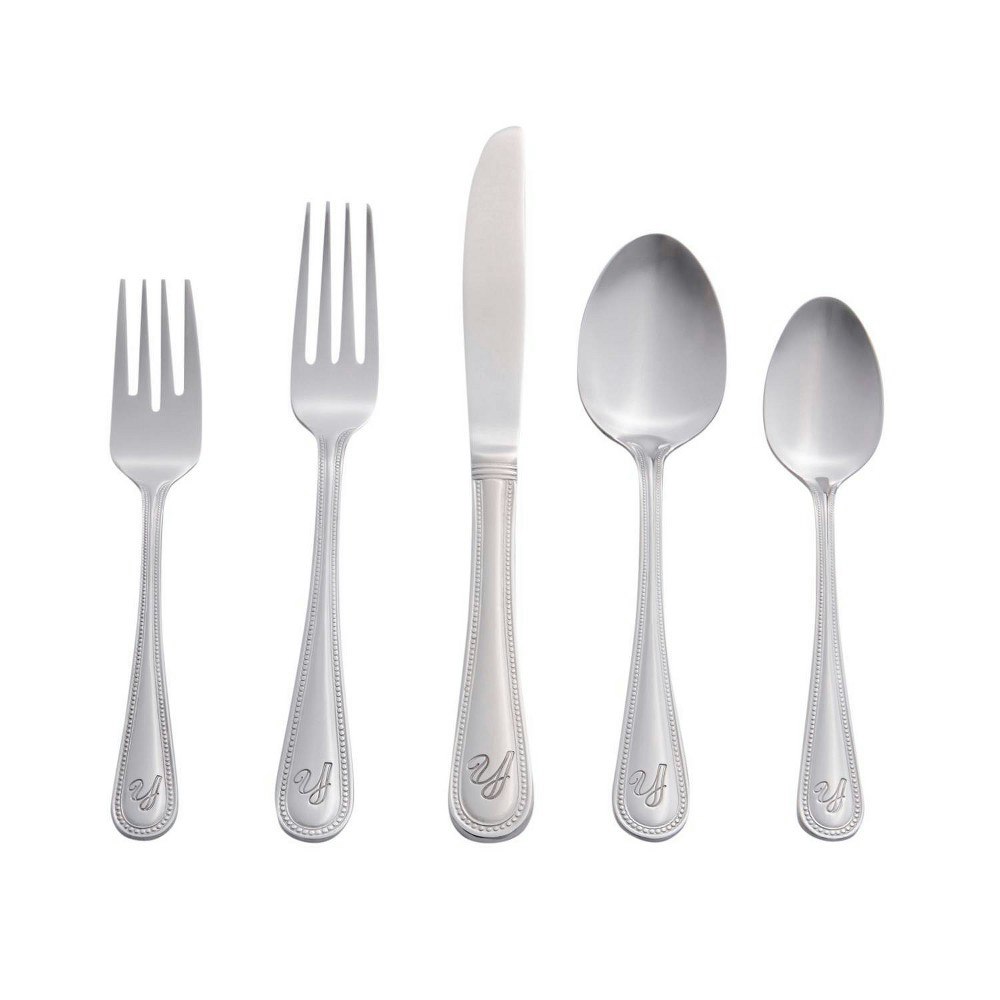 RiverRidge Beaded Stainless Steel Flatware 46-Piece Set: $47.49