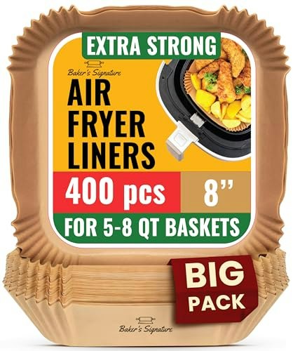 8-inch Square Disposable Air Fryer Liners 400-Pack: $20.39 8-inch Square Disposable Air Fryer Liners 400-Pack: $20.39
