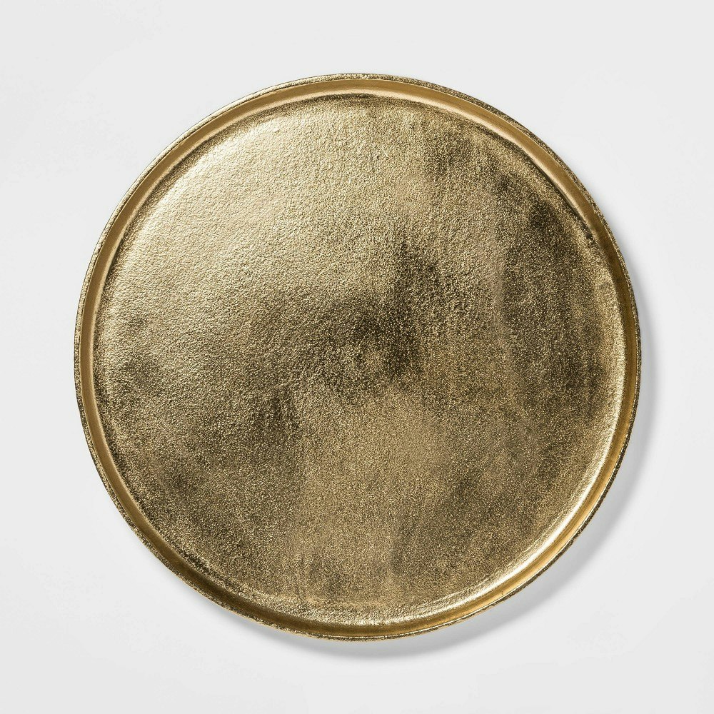 Threshold 17.6-inch Round Aluminum Tray: $35 Threshold 17.6-inch Round Aluminum Tray: $35