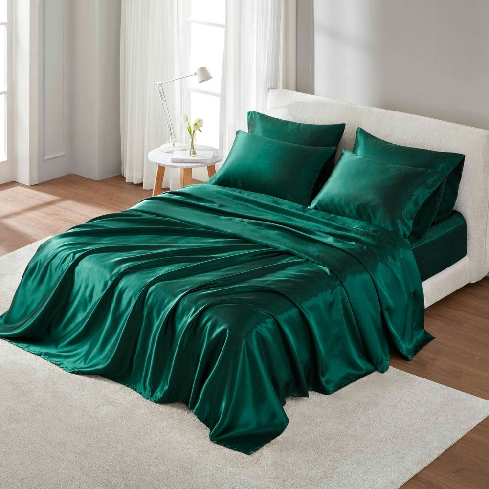 Madison Park King Satin Sheet Set: $31.99 Madison Park King Satin Sheet Set: $31.99