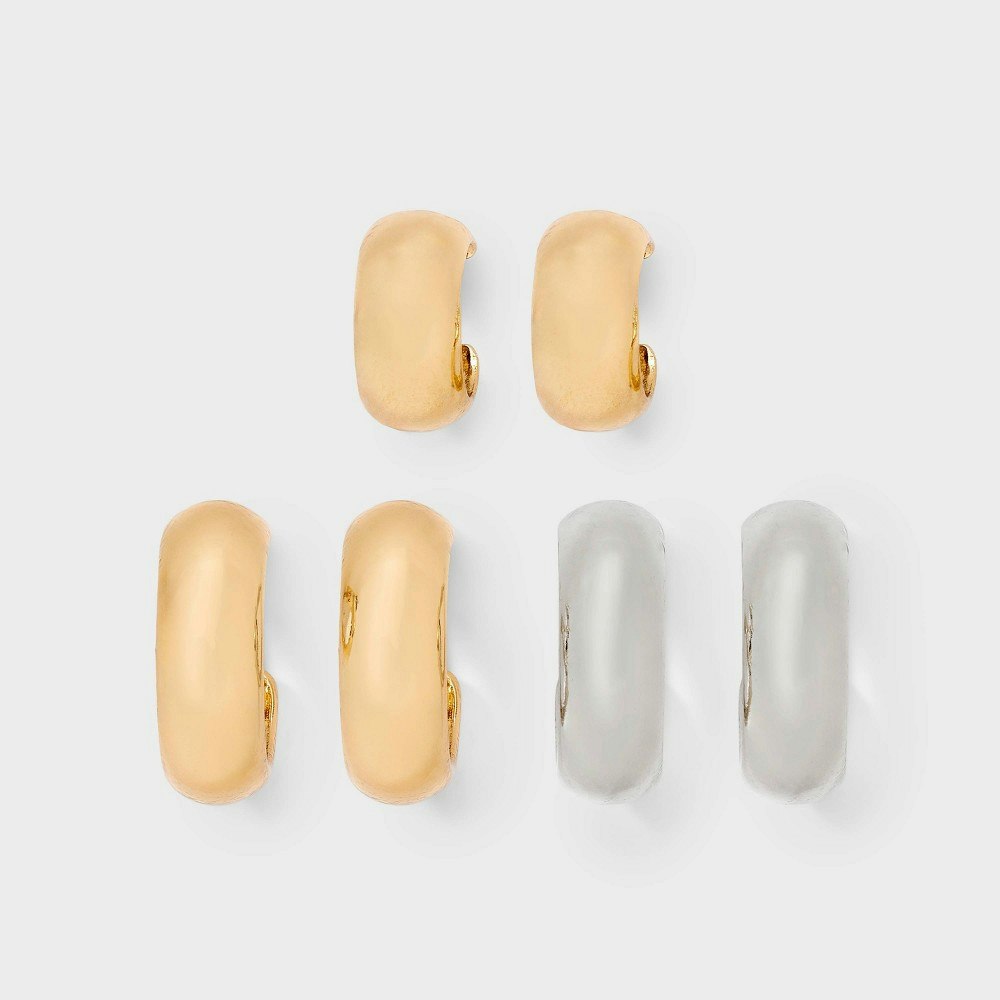Rhodium Classic Hoop Earring 3-Pack: $9.99 Rhodium Classic Hoop Earring 3-Pack: $9.99