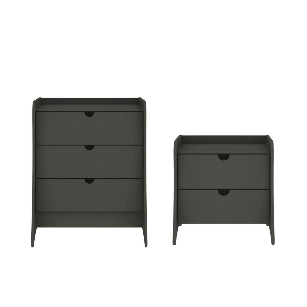 Manhattan Comfort Coney 2-Piece Bedroom Dresser and Nightstand Set: $373.99