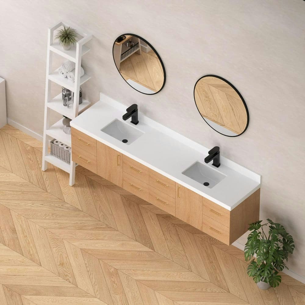 84-inch x 19.5-inch Quartz Double Sink Bath Vanity Top: $623.02 84-inch x 19.5-inch Quartz Double Sink Bath Vanity Top: $623.02