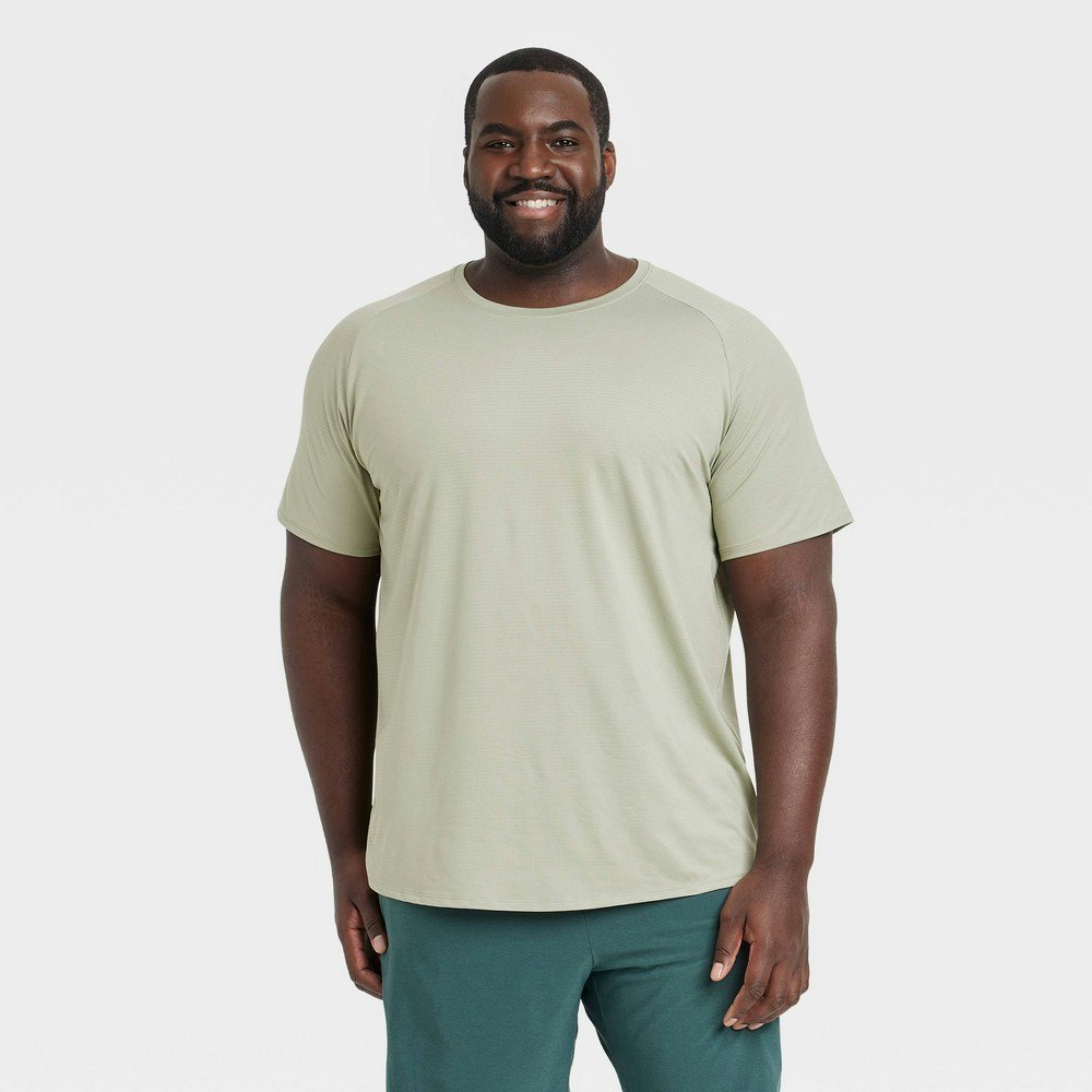 All In Motion Men's Linear Mesh Raglan T-Shirt: $15 All In Motion Men's Linear Mesh Raglan T-Shirt: $15