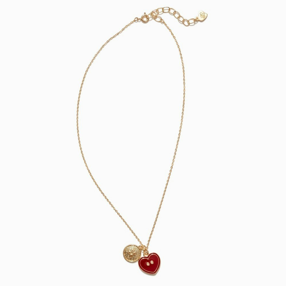Frasier Sterling Heart Button Pendant Necklace: $10 Frasier Sterling Heart Button Pendant Necklace: $10