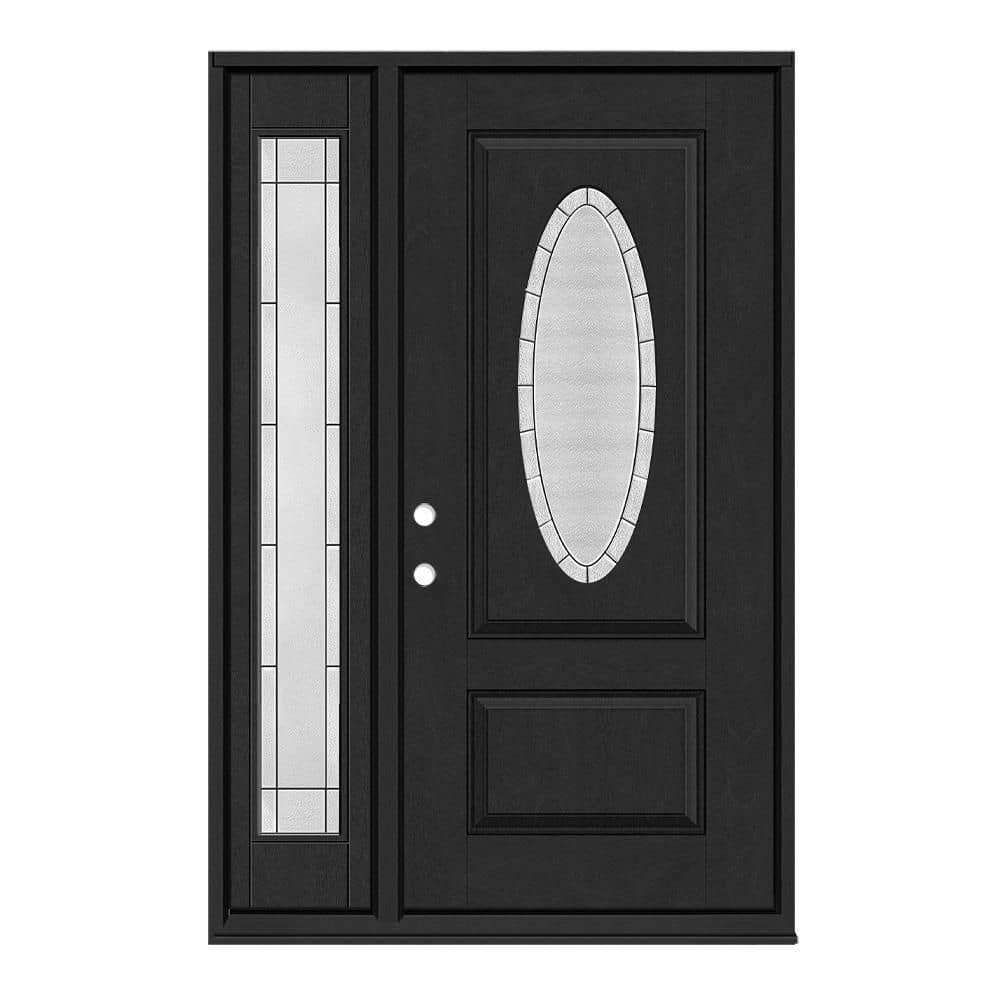 Regency 53-inch x 80-inch Oval Empire Glass Mahogany Fiberglass Prehung Front Door: $3,005 Regency 53-inch x 80-inch Oval Empire Glass Mahogany Fiberglass Prehung Front Door: $3,005