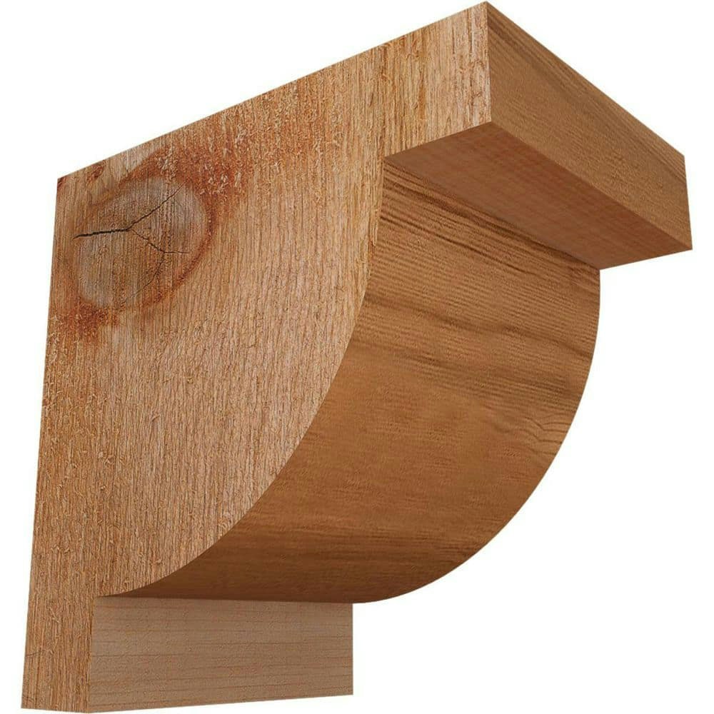 4" x 6" x 6" Western Red Cedar Alpine Rough Sawn Corbel: $37.21 4" x 6" x 6" Western Red Cedar Alpine Rough Sawn Corbel: $37.21