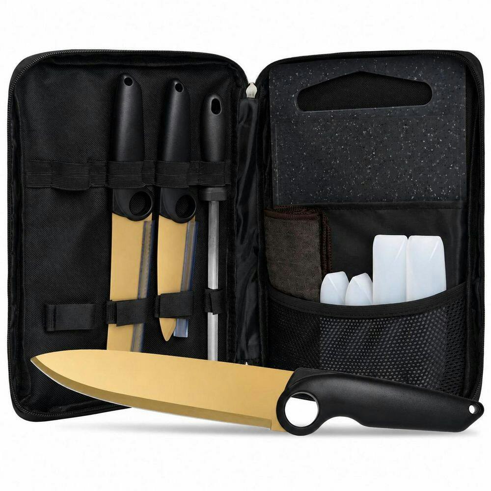 Outdoor Santoku Knife and Kitchen Prep Set: $83.79