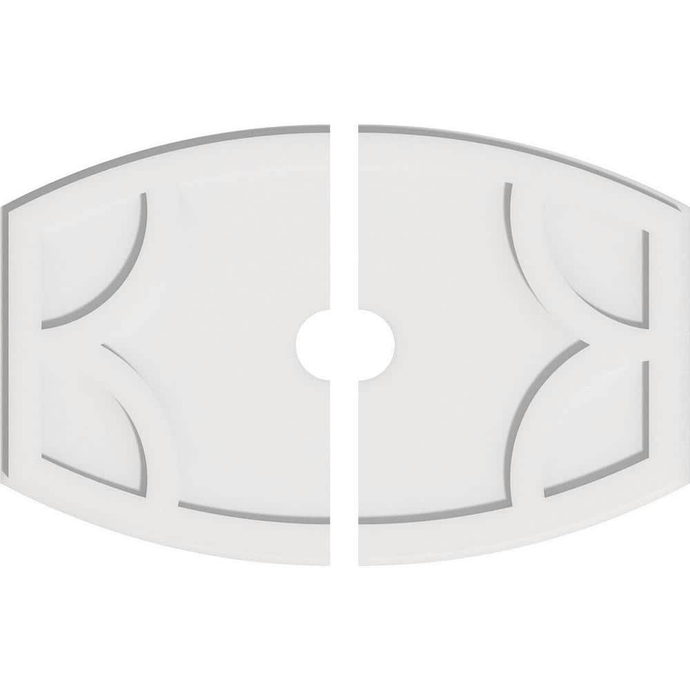 Kailey 28" x 18-5/8" PVC Contemporary Ceiling Medallion 2-Piece Set: $70.42