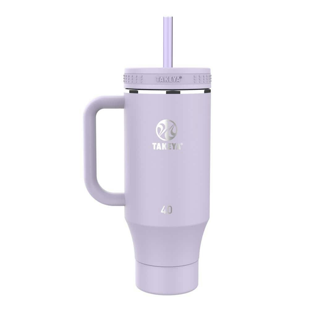 40-oz. Stainless Steel Tumbler with Straw: $39.99